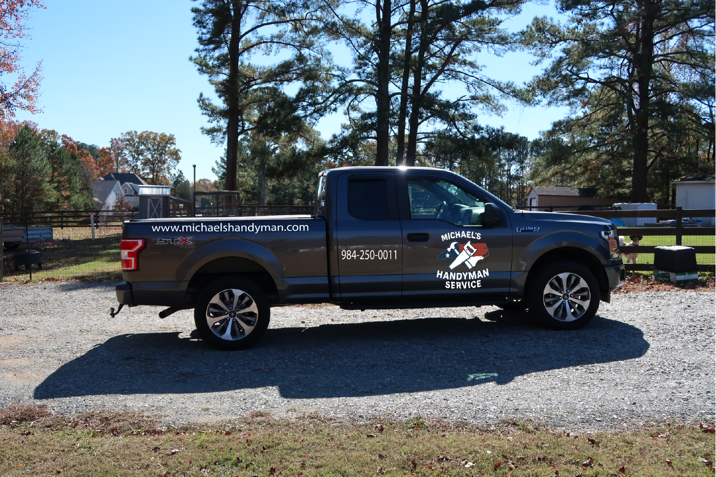 Michael's Handyman Service truck - Professional home repair services in Holly Springs NC