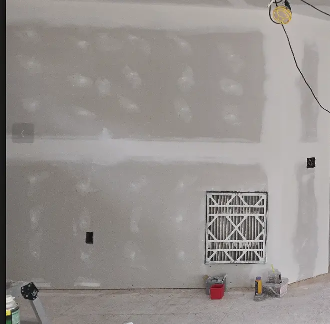 Wall before carpentry work